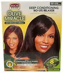 AFRICAN PRIDE OLIVE MIRACLE DEEP CONDITIONING NO-LYE RELAXER SUPER